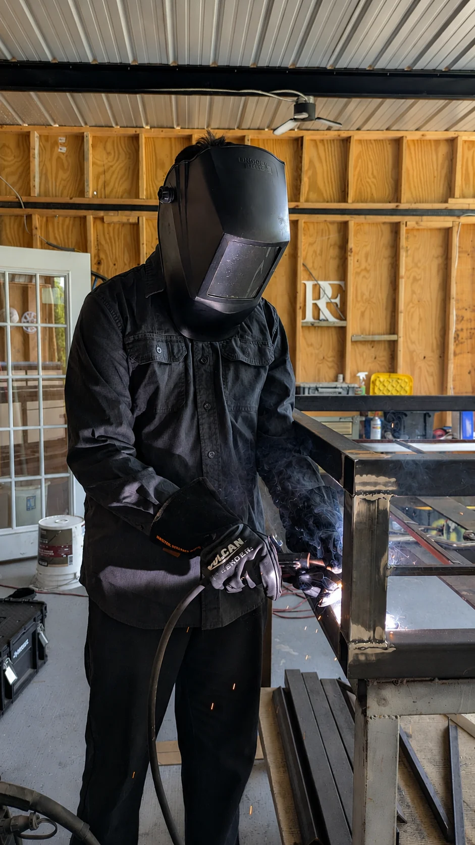 Commercial sign fabrication and welding